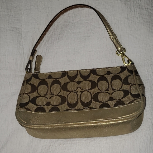 Coach Vintage Monogram Canvas and Shimmer Leather Mini bag - Picture 3 of 6